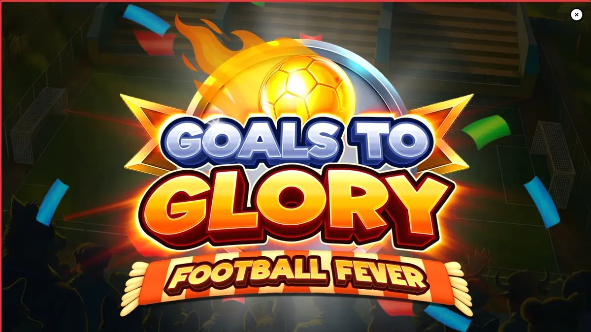 Interface do slot Goals to Glory Football Fever com animais jogadores